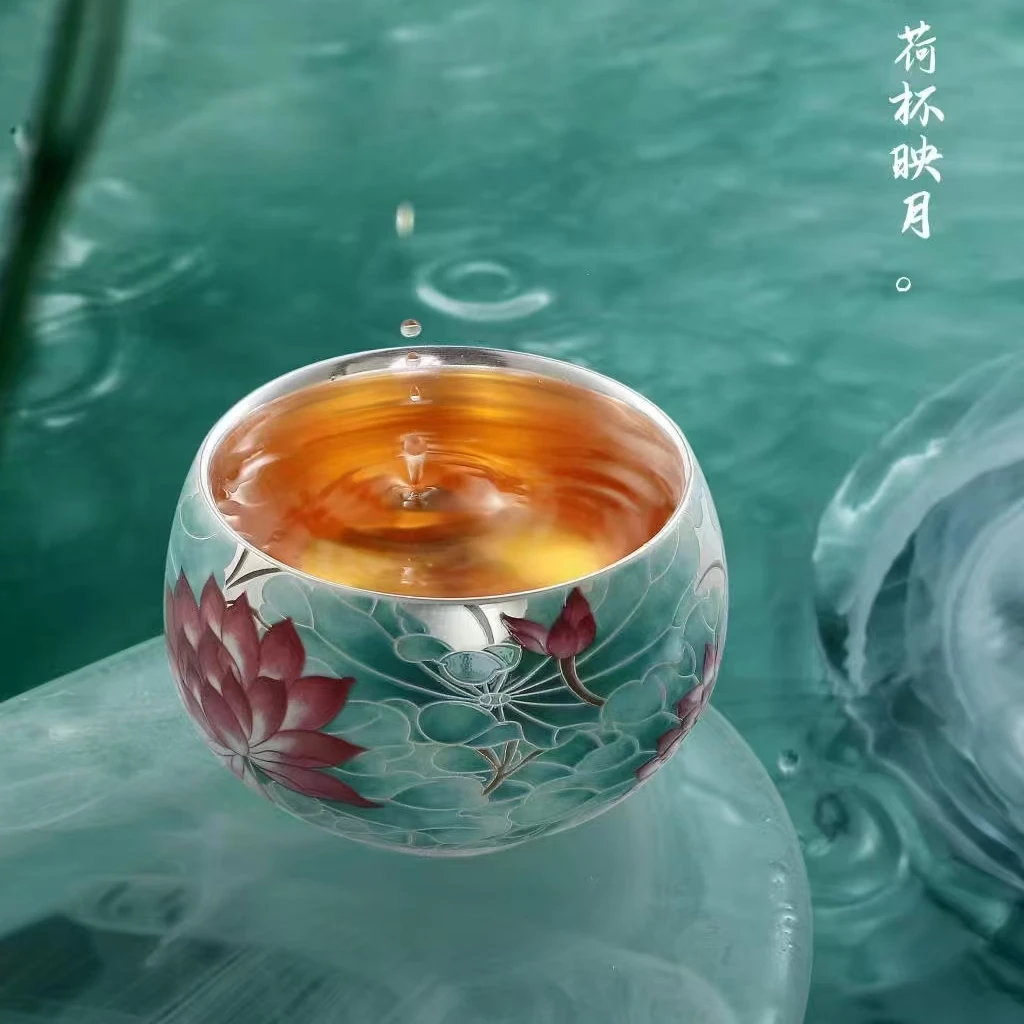 荷塘清趣-罗汉杯茶具