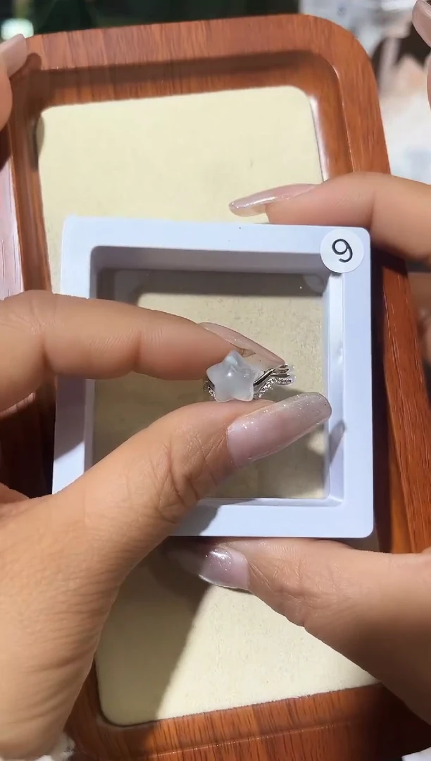 【闪购商品】水晶戒指银S925镶嵌定制