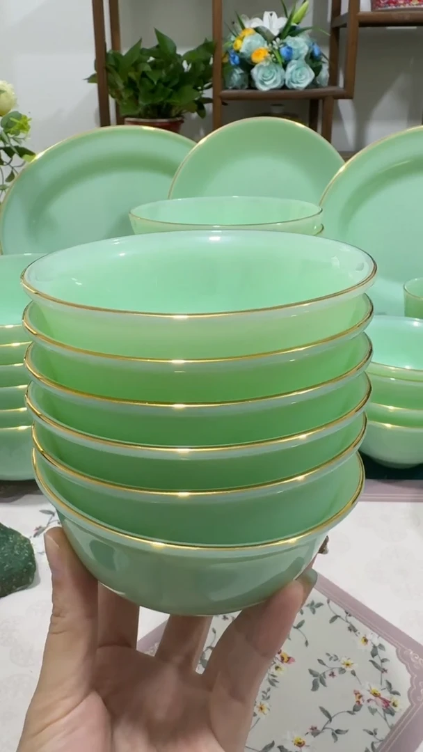 4.5英寸玉瓷碗6个口径11.5厘米