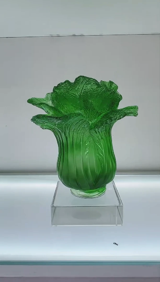 手工艺品琉璃古法琉璃白菜
