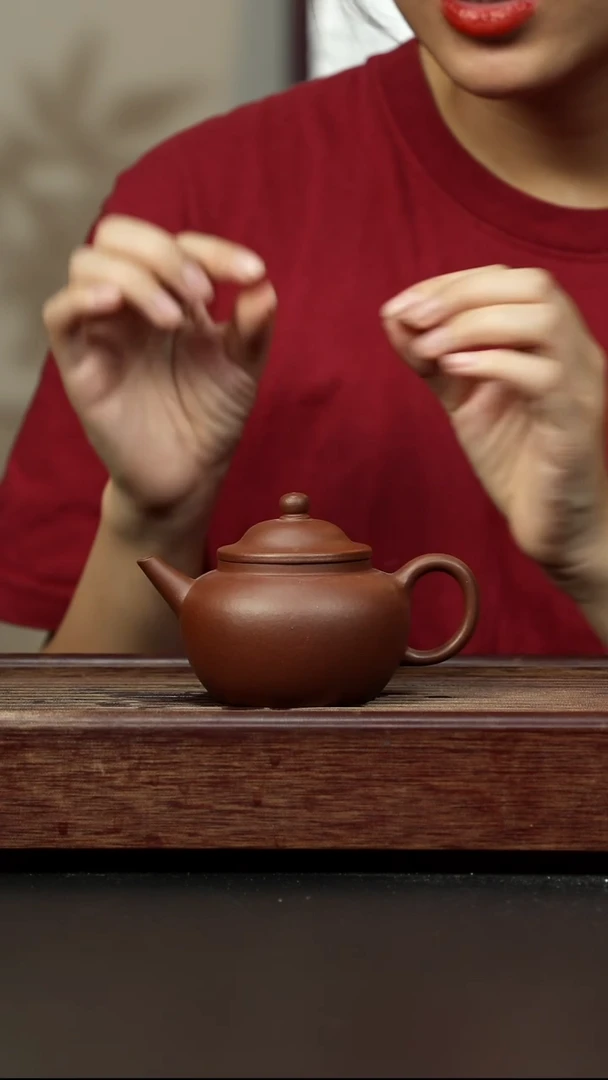 紫砂茶壶底槽清 笠帽水平全手