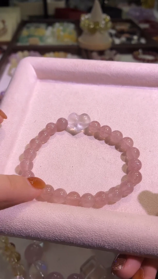 未镶嵌手串水晶23号白水草莓晶