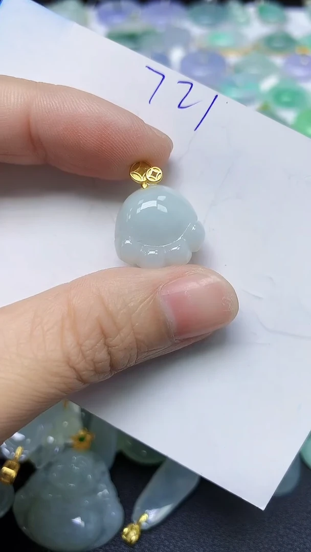 翡翠未镶嵌颈饰天然自然緬甸A貨翡翠