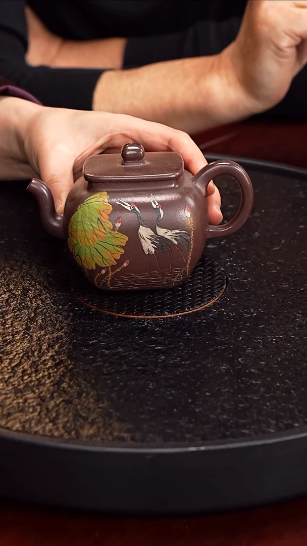 茶壶紫砂邵沛华  德韵112 老紫泥 330毫升 锡山俞传 陈九怪