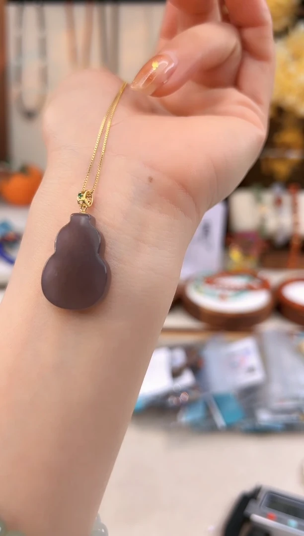 【闪购商品】和田玉吊坠18K金镶嵌@@C921D013069