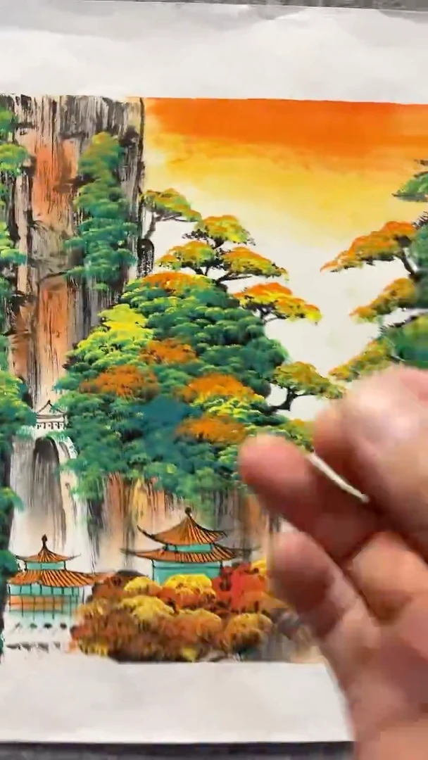 国画张敬国画作品1pc