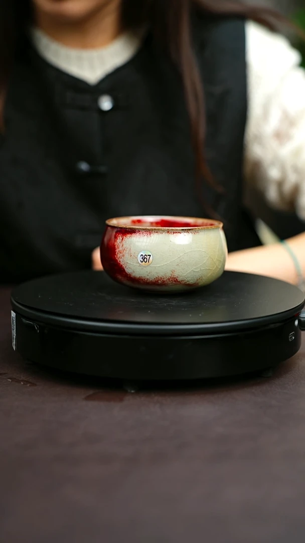 367*一级品原矿钧瓷炉钧釉杯子