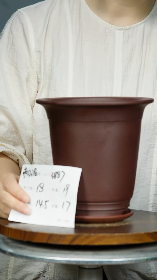 紫砂花盆3887+Z紫砂花盆紫砂
