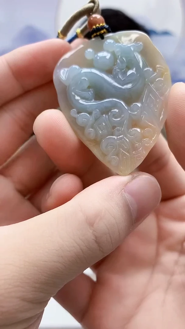 未镶嵌定制翡翠4917bb-毛货挂件55