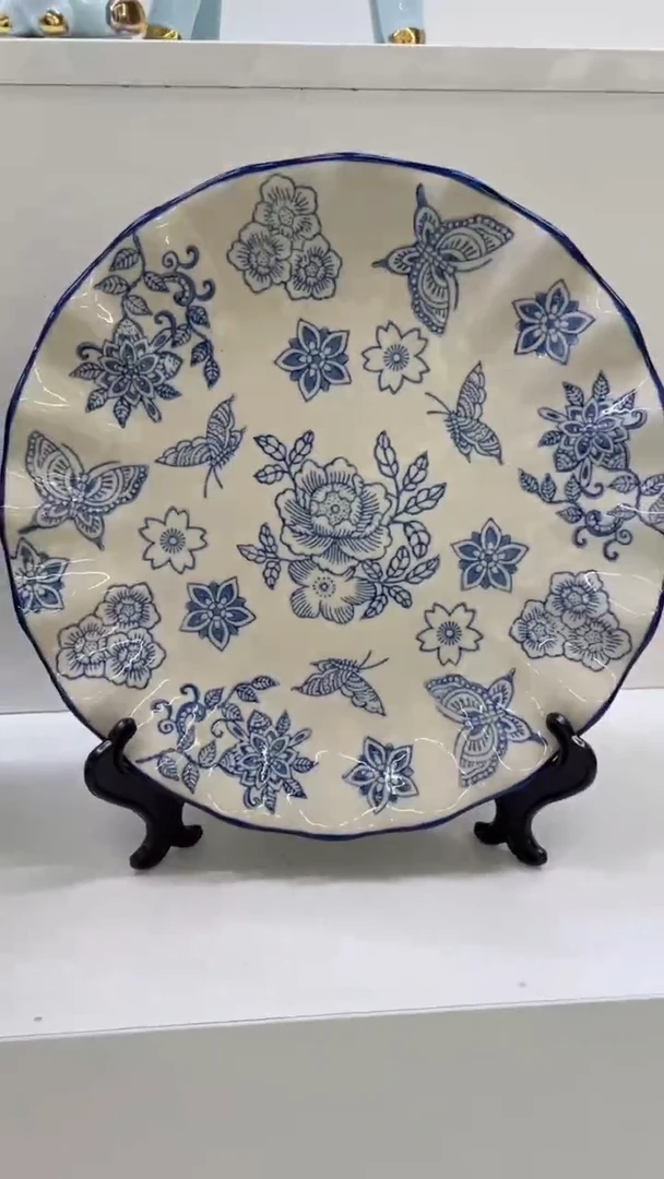 陶瓷青花瓷盘-2盘