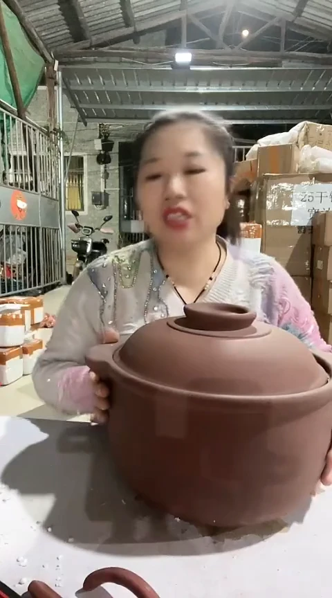 陶瑕疵6.5原陶锅送紫砂大汤勺