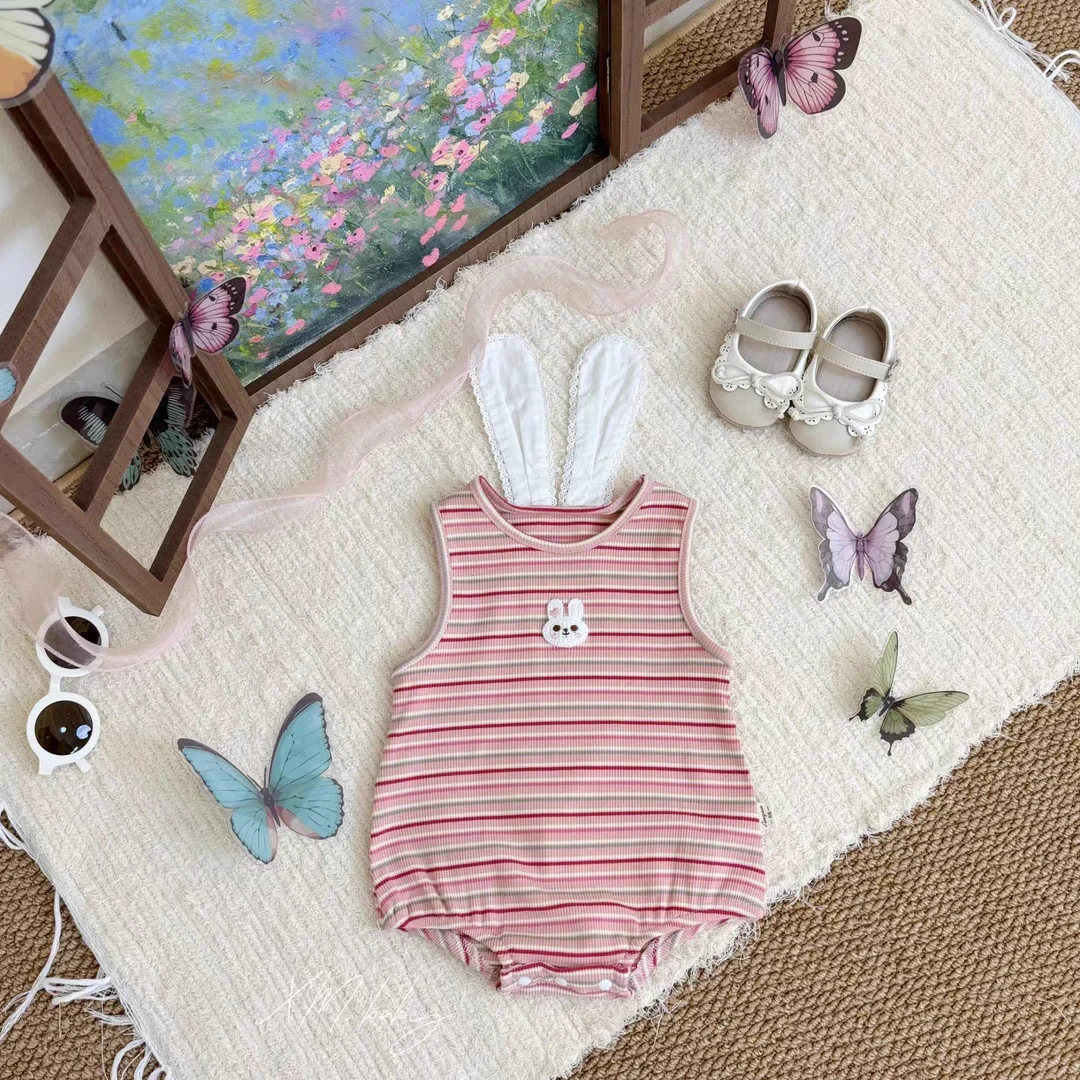 0106婴儿夏天多巴胺连体衣宝宝夏装超萌爬服小公主哈衣夏季包屁衣