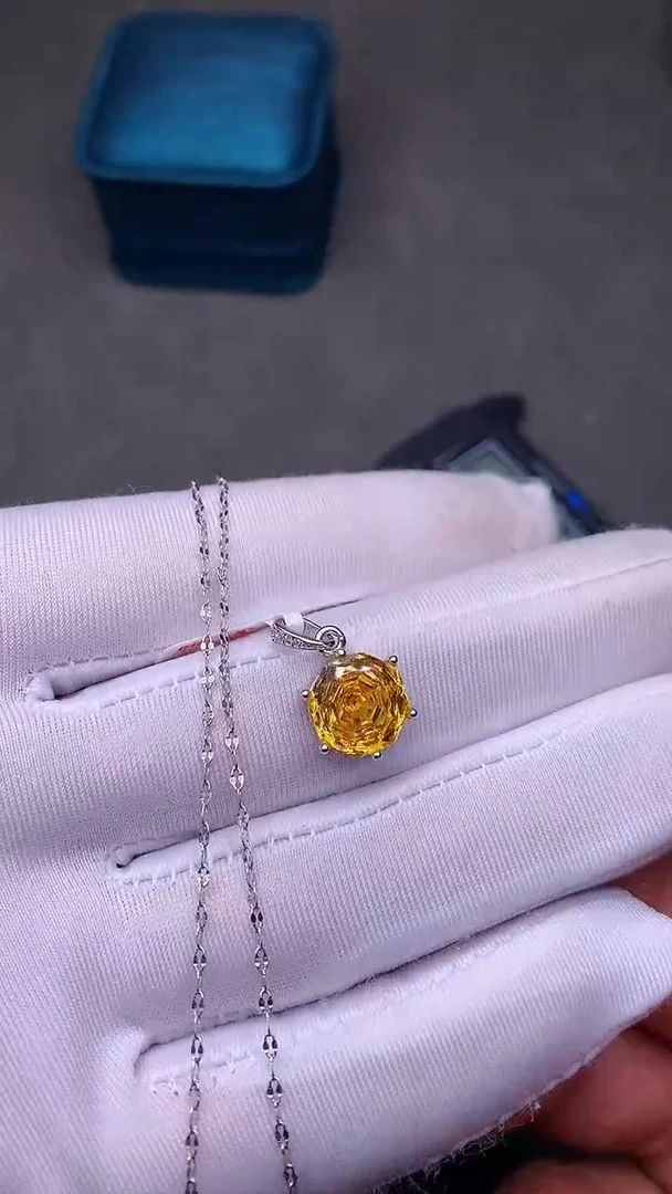 【闪购商品】彩色蓝宝石颈饰银S925镶嵌·····