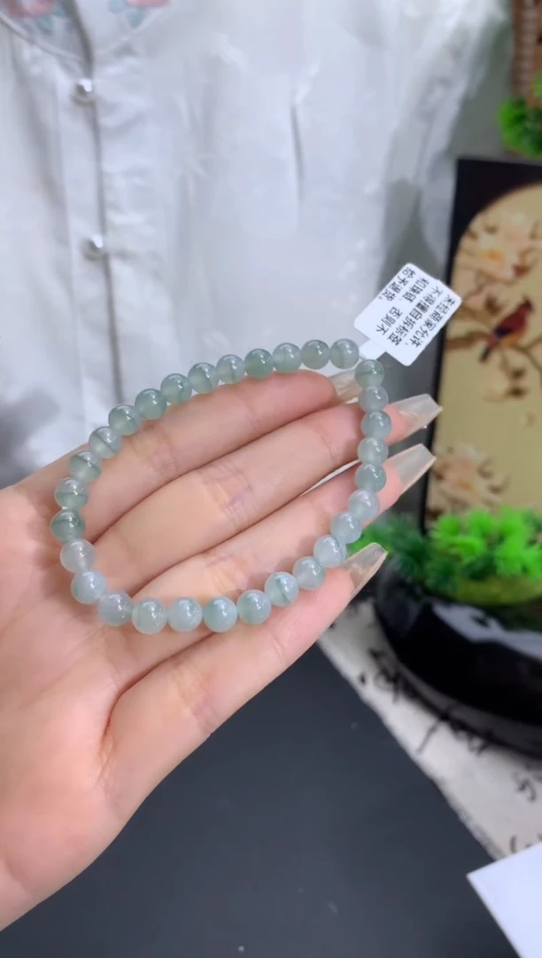 【闪购商品】翡翠手链未镶嵌卡6.2mm