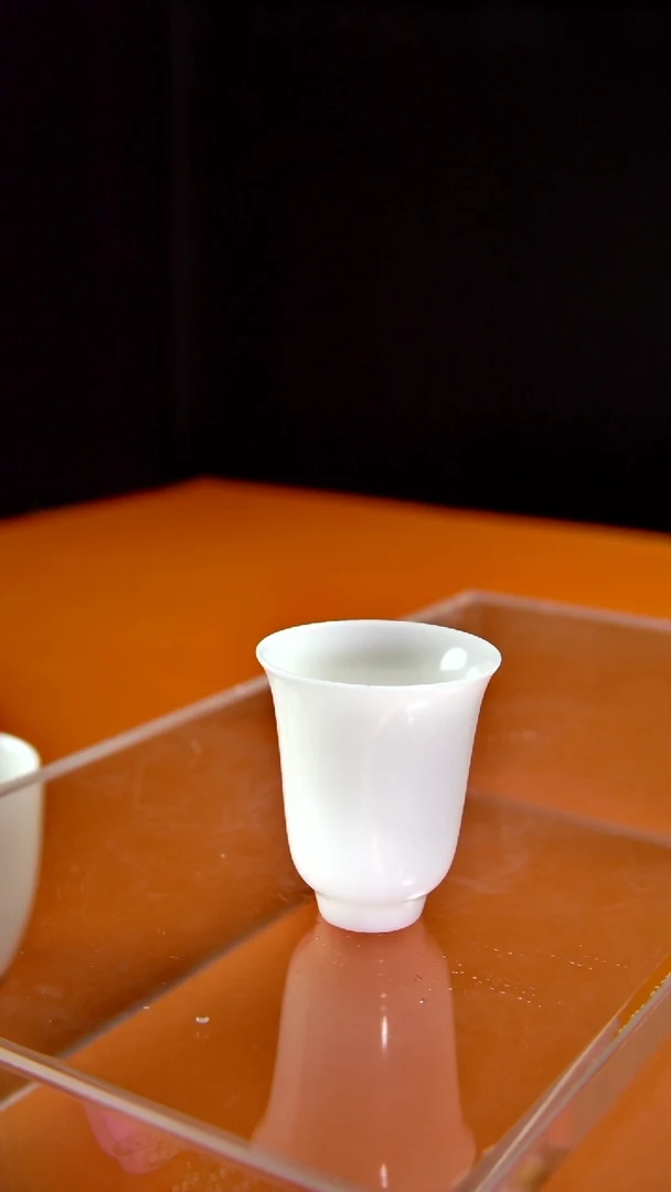 其他陶瓷《言泥陶瓷》羊脂玉冰种素烧系列 品茗杯