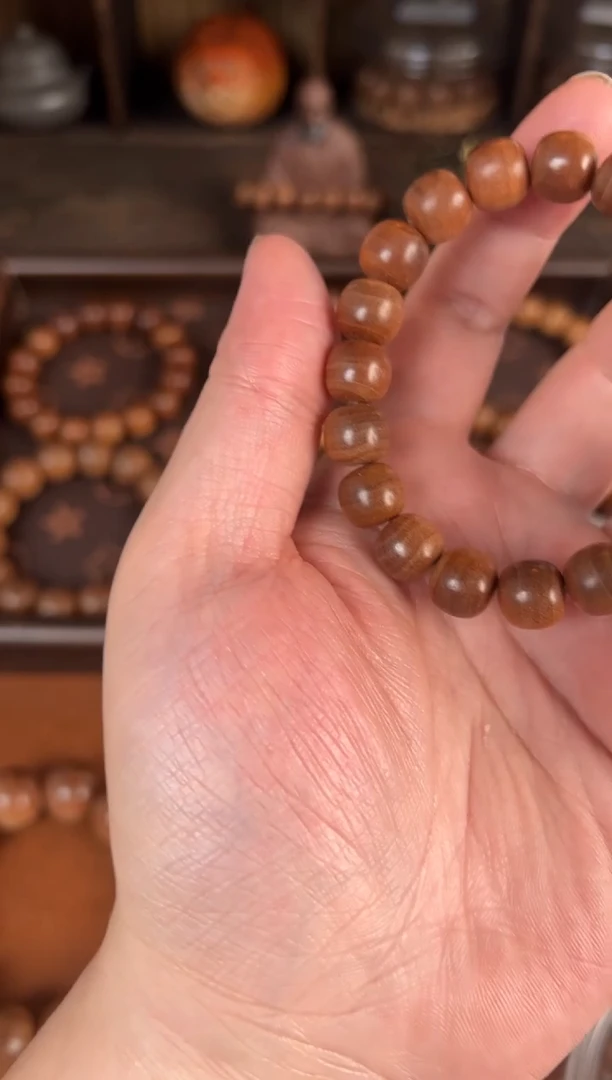 檀香木木头款小**果迈索尔正区老山檀横纹黑肉10X11