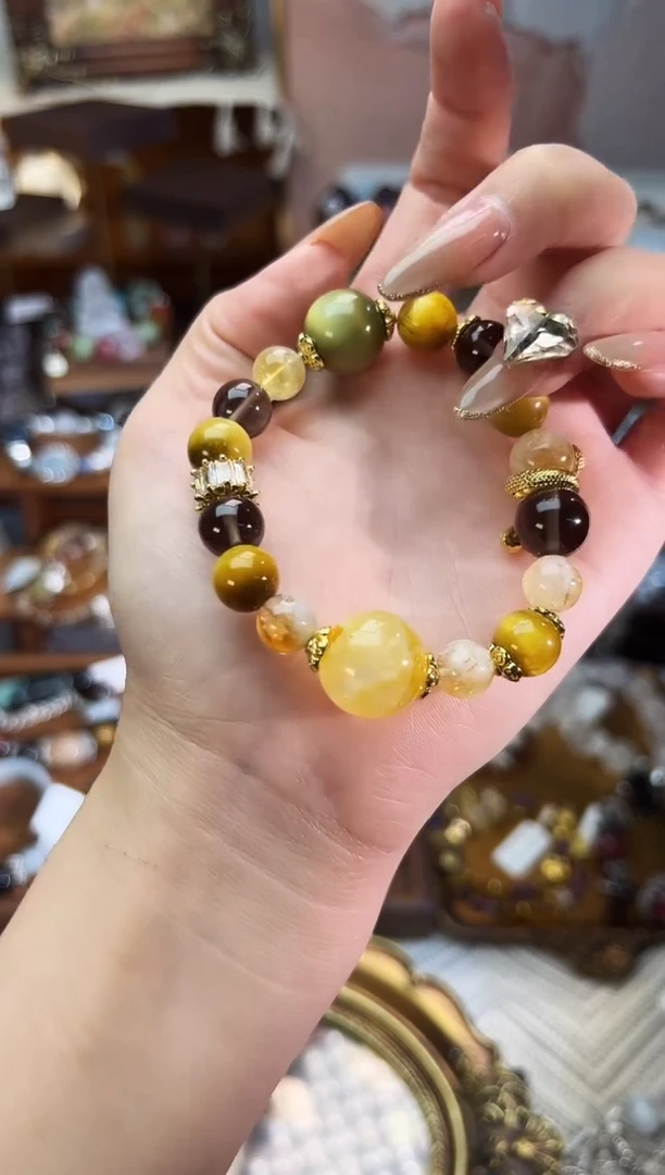 【闪购商品】水晶手串未镶嵌柚子原創水晶