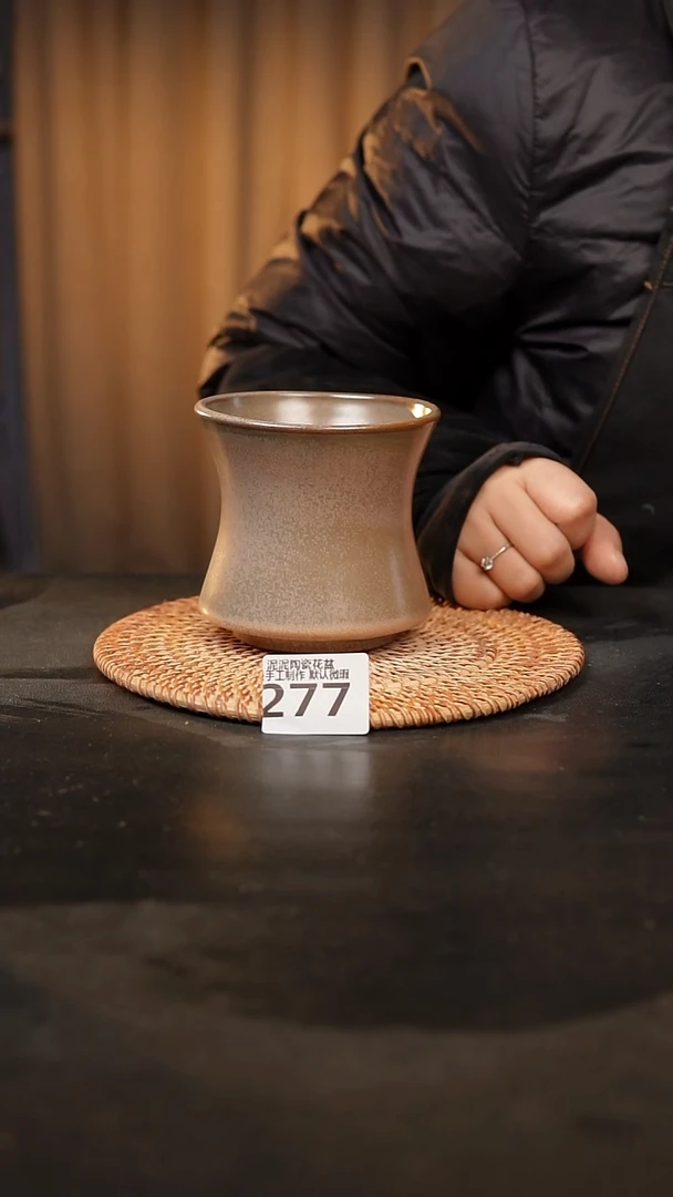 【闪购商品】瓷片泥泥手工花盆口9高10