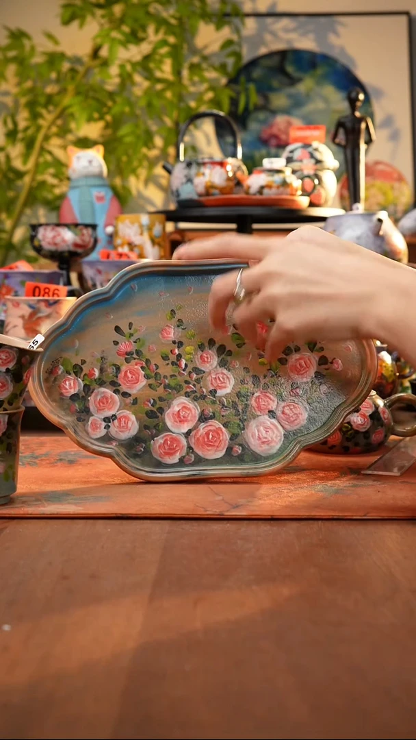 瓷片景德镇手工手绘764