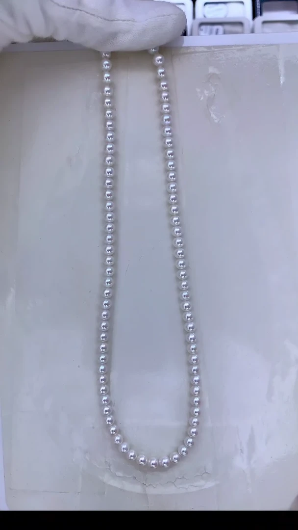【闪购商品】淡水珍珠颈饰未镶嵌淡水小米珠项链5-5.5mm
