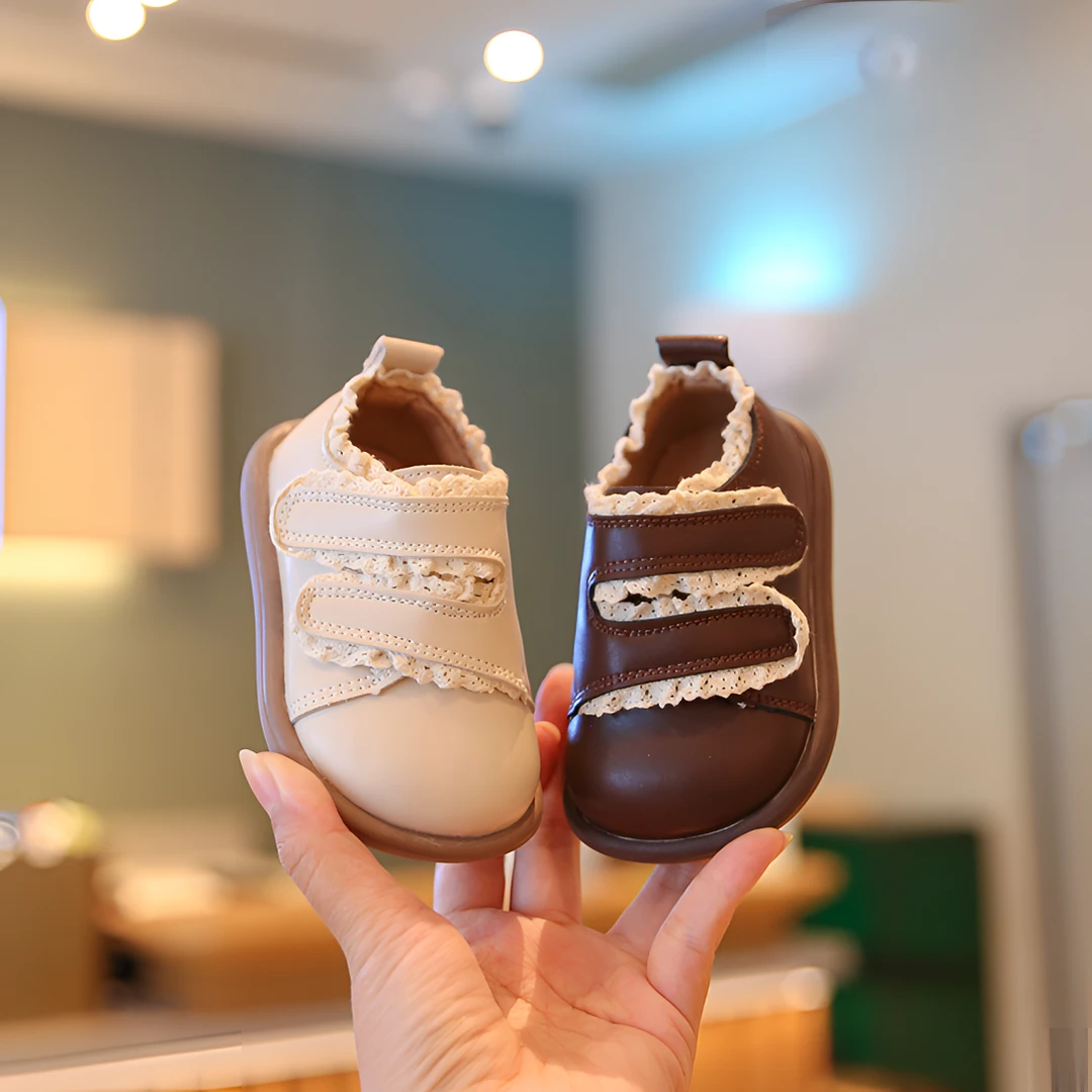 宝宝春秋鞋子1-2一3岁女宝小皮鞋软底防滑婴儿学步鞋小女童公主鞋