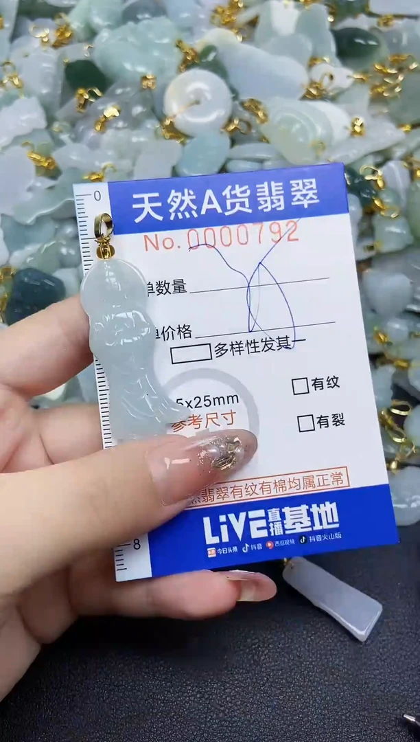 翡翠未镶嵌颈饰天然A货翡翠