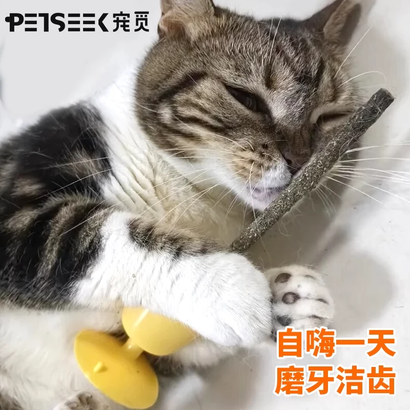 【petseek宠觅】 木天蓼猫咪磨牙棒玩具自嗨解闷逗猫棒耐咬磨牙洁齿