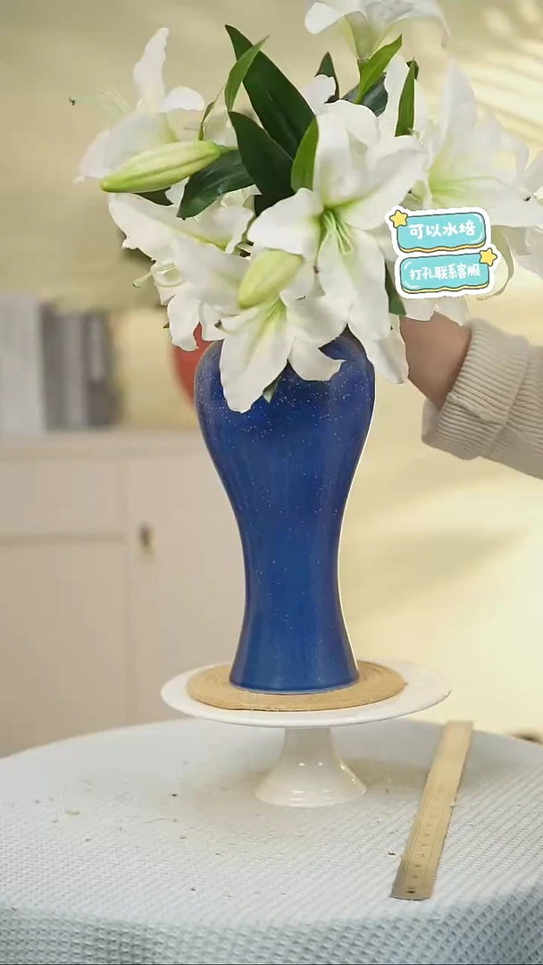 景德镇高端陶瓷花瓶家居水培插花瓶