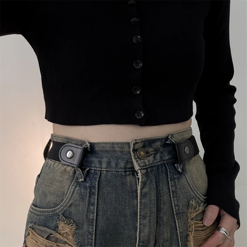 男女百搭裤腰大改小懒人腰带学生军训收腰弹力裤腰带可调节皮带潮