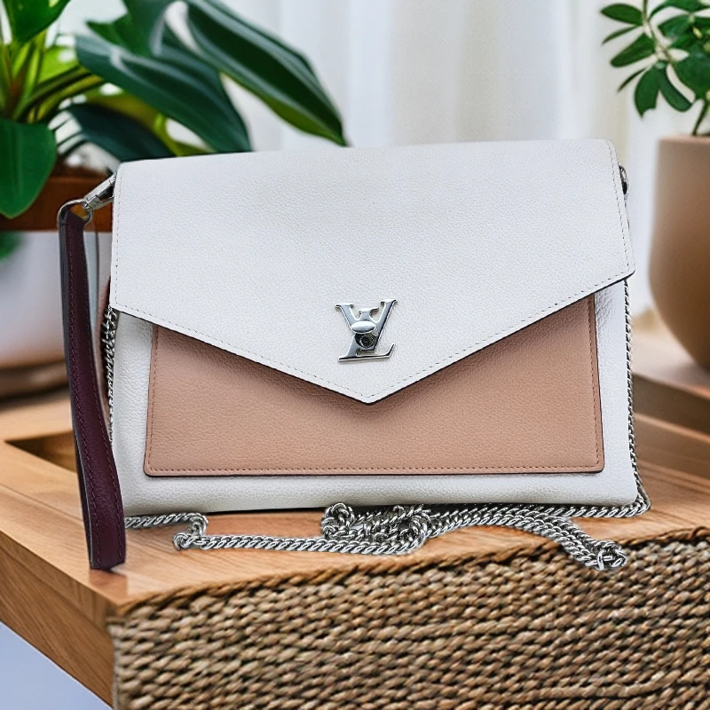 95新 LouisVuitton/路易威登 粉拼信封斜挎包 1758 9128