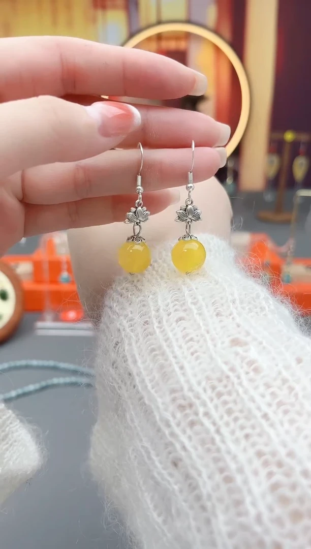 未镶嵌耳钉玛瑙/玉髓315