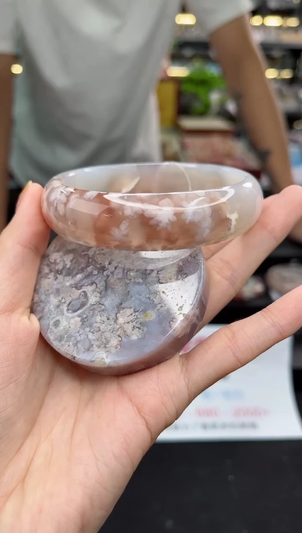 【闪购商品】石英质玉手镯未镶嵌66圈口（赠品镯心）6540178