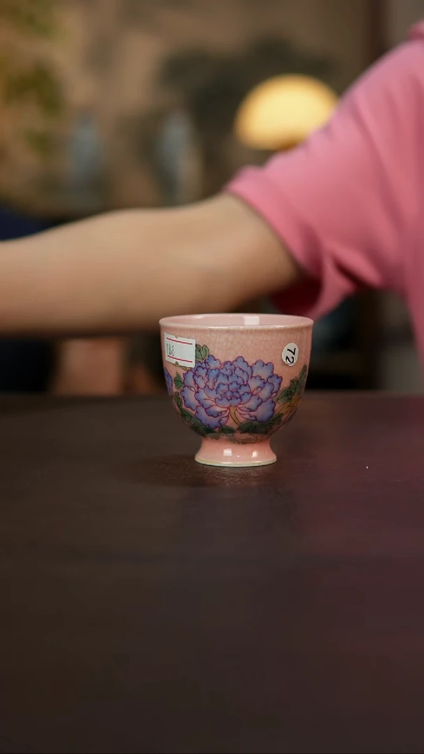 杯景德镇陶瓷杯碗柴烧多人