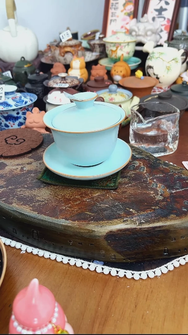 【茶瓷物语】青瓷盖碗