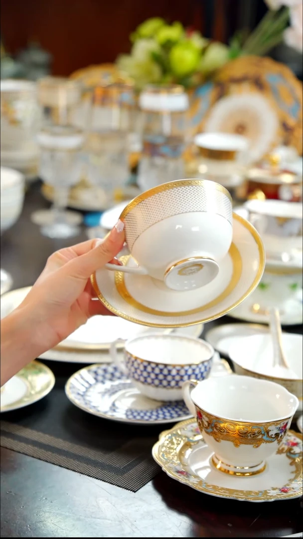 瓷片咖啡杯碟1套