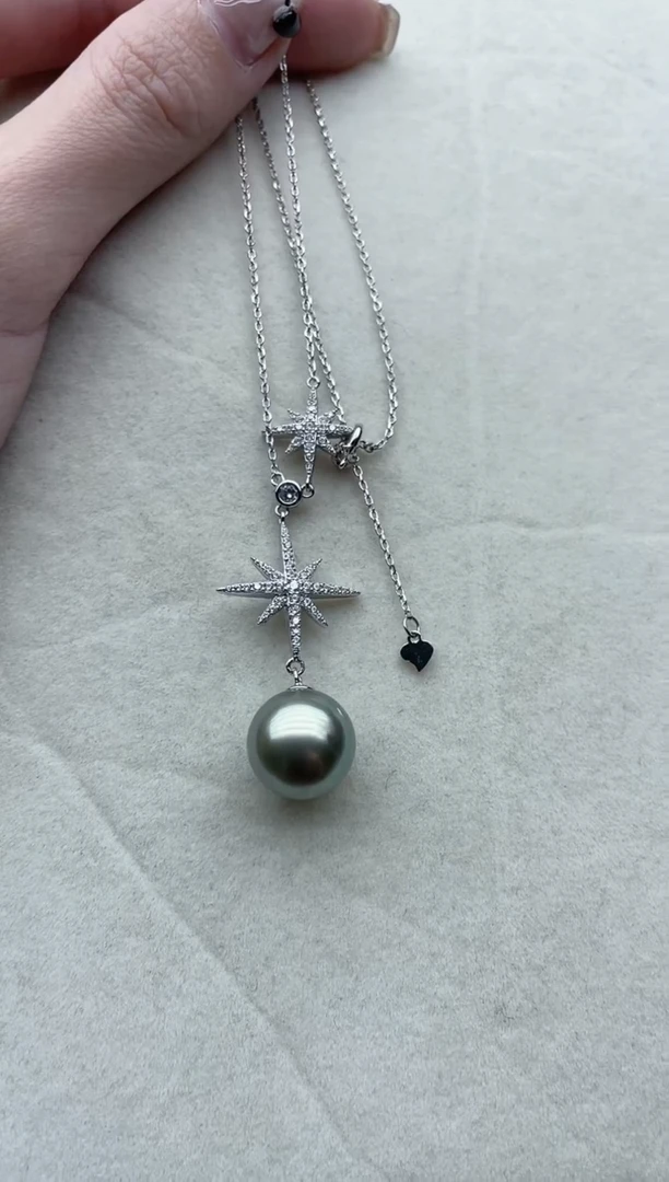 【闪购商品】海水珍珠套链银S925镶嵌116