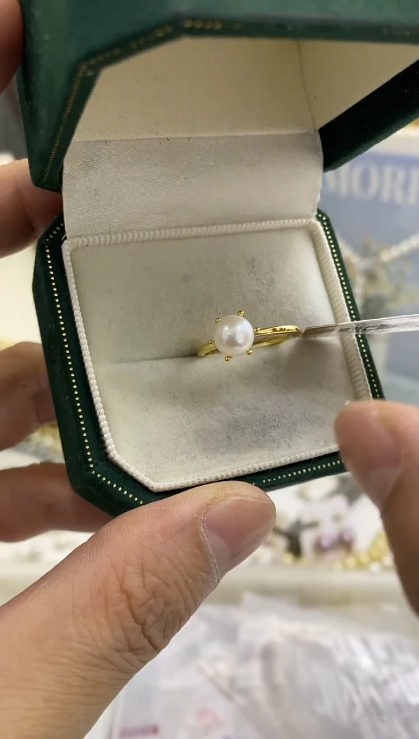 【闪购商品】淡水珍珠BG未镶嵌珍珠戒指@@v0752