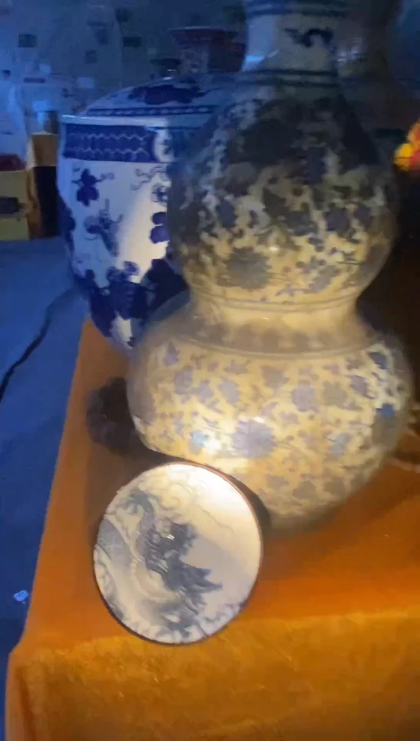 摆件以主播口述为主（斗笠杯 ]清华炼制葫芦瓶