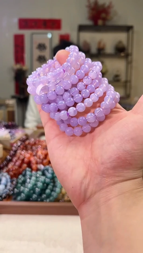 【闪购商品】水晶手串未镶嵌9+mm紫玉晶（多样性发其一）