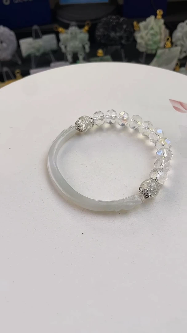 颈饰未镶嵌翡翠手工定制默认微瑕主播介绍为准