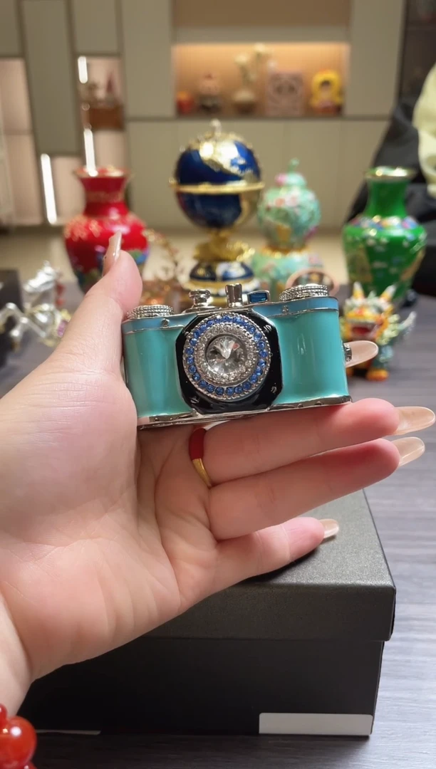 摆件七宝烧珐琅彩首饰盒