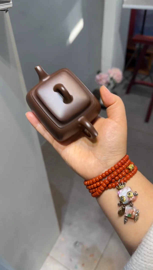 茶壶紫砂牙长四方紫砂壶