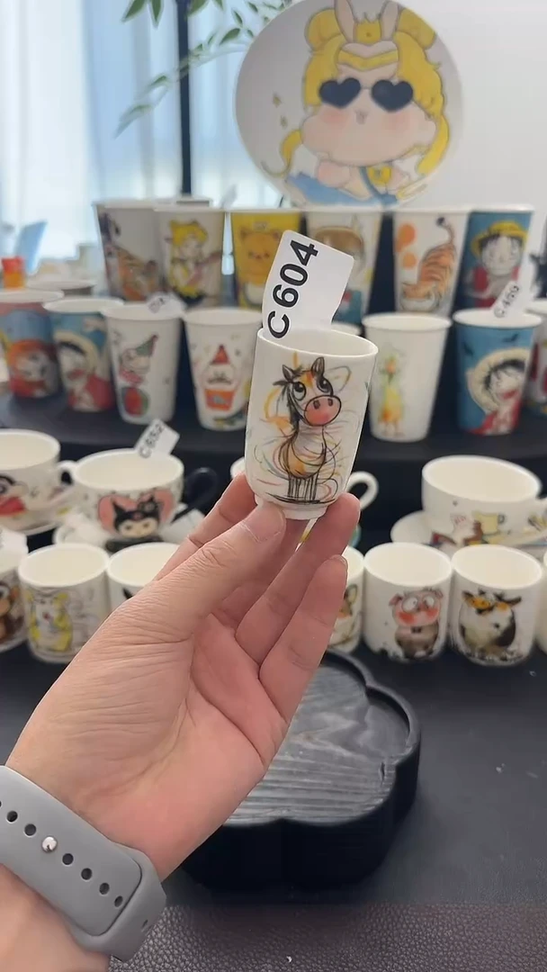 纯手工纯手工绘制陶瓷杯604