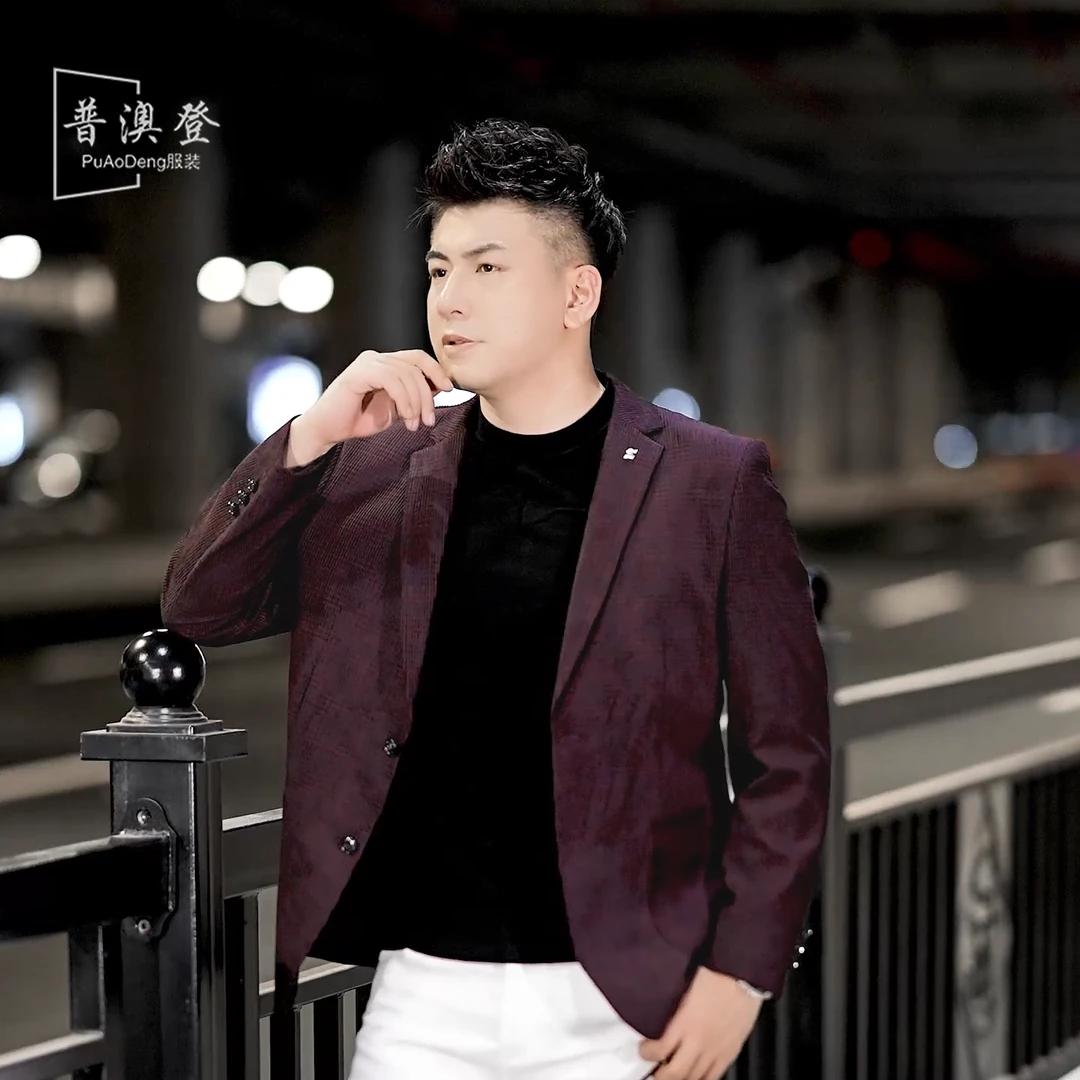 2025男士西装秋季新款轻奢时尚潮流百搭休闲暗格韩版修身西服外套