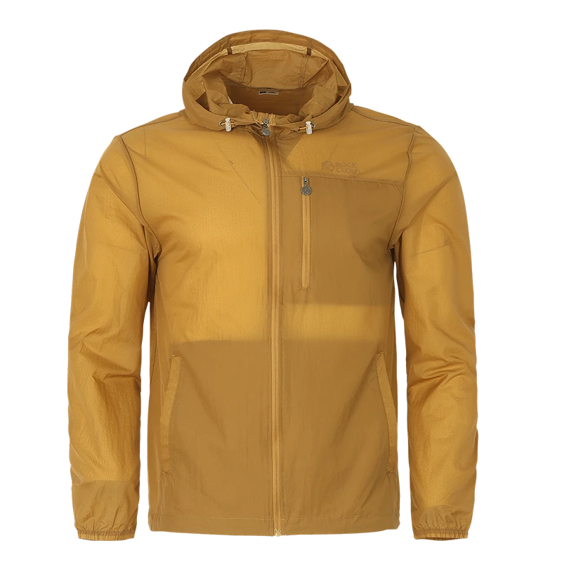 岩云【防晒皮肤衣】春夏男士皮肤衣户外耐磨运动连帽款轻薄防风