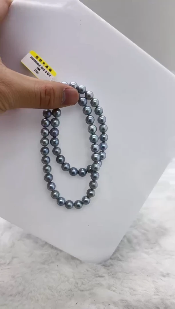 【闪购商品】海水珍珠DA未镶嵌t821 灰珠串8