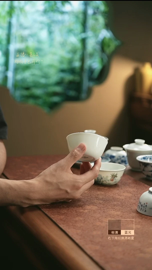 杯鸡缸白杯  三余作器手工器皿