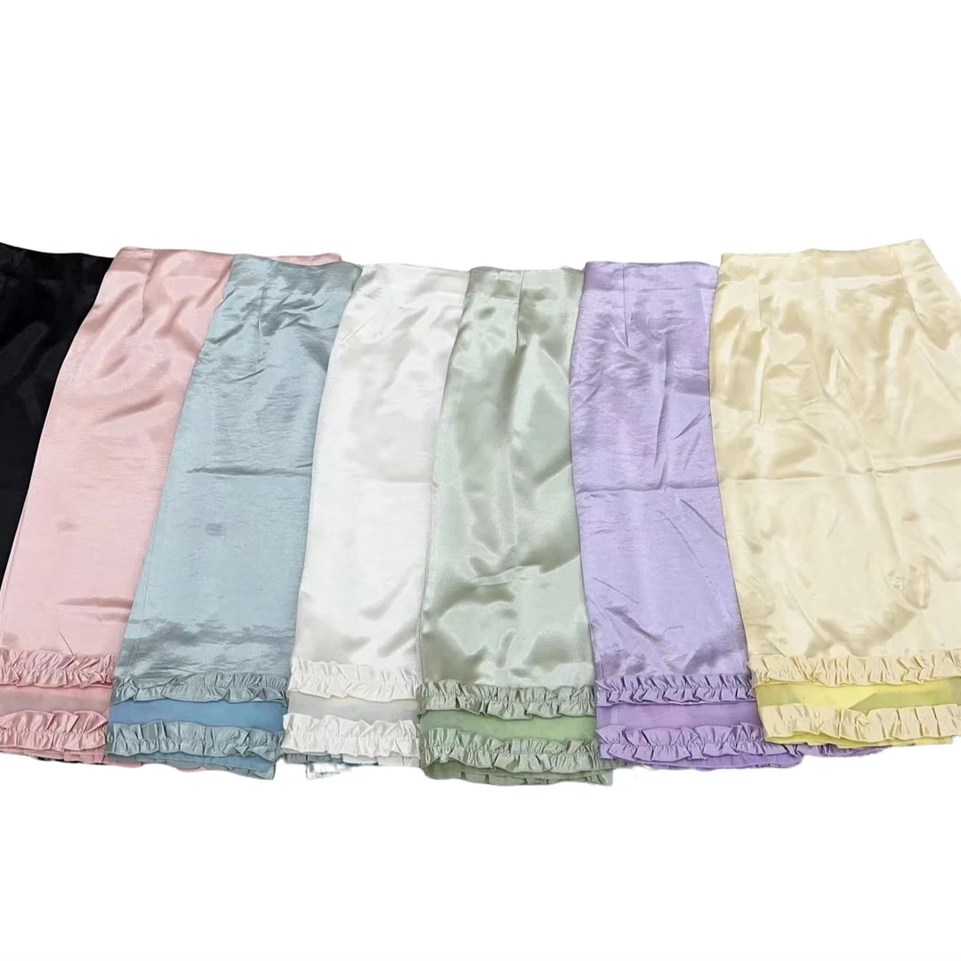 9891#夏季新款时尚百搭半身裙《水墨兰亭》复古长款中国风蕾丝休闲