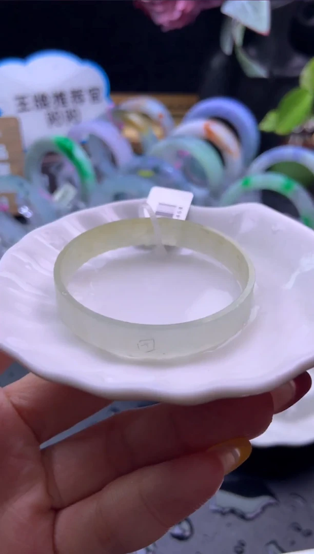 未镶嵌手镯定制翡翠49-50「定制不退不换」