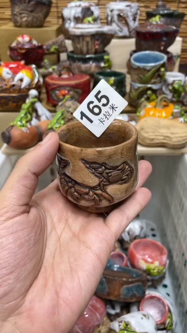 在****笑165精美粗陶手工柴烧全量